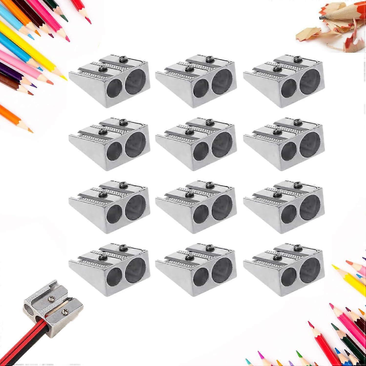 12pcs Magnesium Pencil Sharpener, Encil Sharpener Magnesium Pencil Sharpener Survival,100% New
