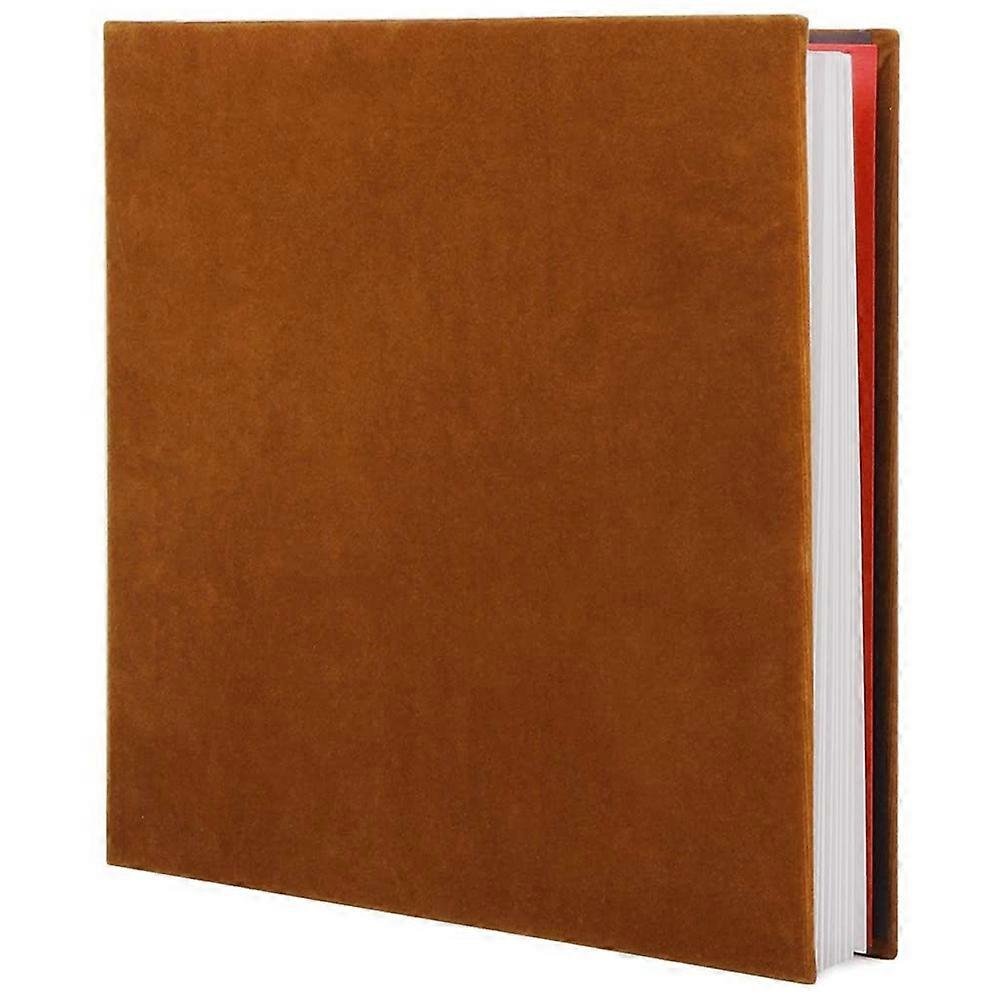 Photo Album Adhesive Scrapbook Velvet Art DIY Memory Book Thick with Protective Film Save Images Pe