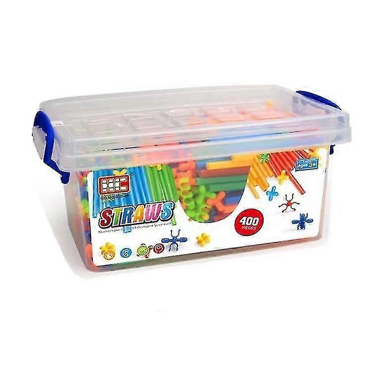400pcs Straw Constructor Building Construction Enginnering Plastic Toys