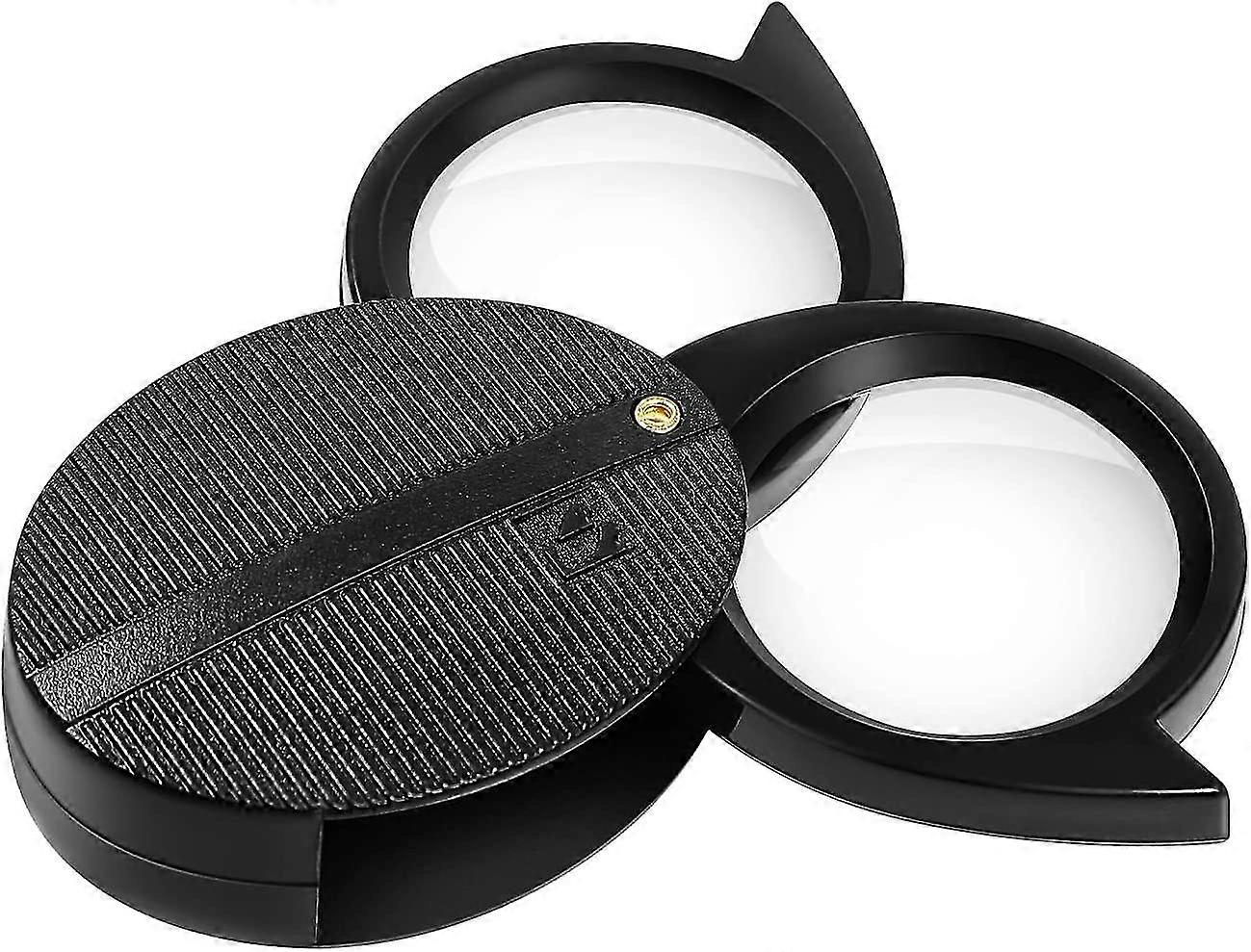 Handheld Optical Glass Craft Magnifying Glass For Men And Women Reading, Double Lens 5x/10x