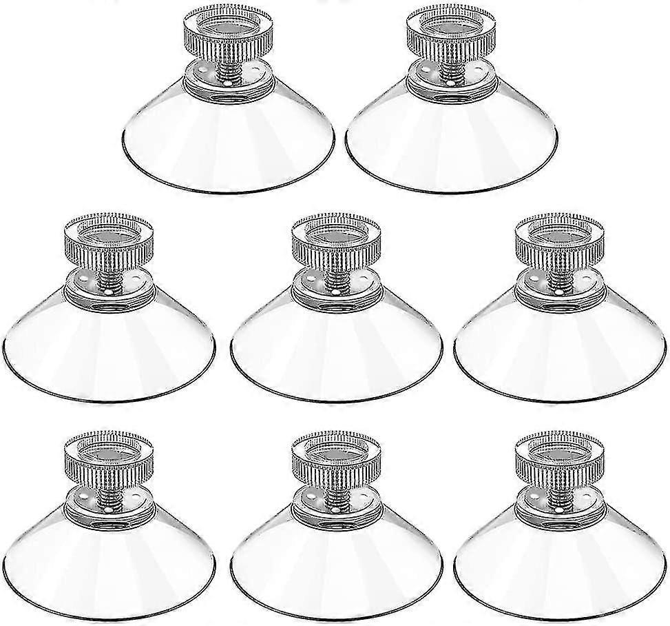 Suction Cup 40mm, 8 Pcs Suction Cups M5 Threads Stainless Steel, Suction Cups With Clear Knurled Nut