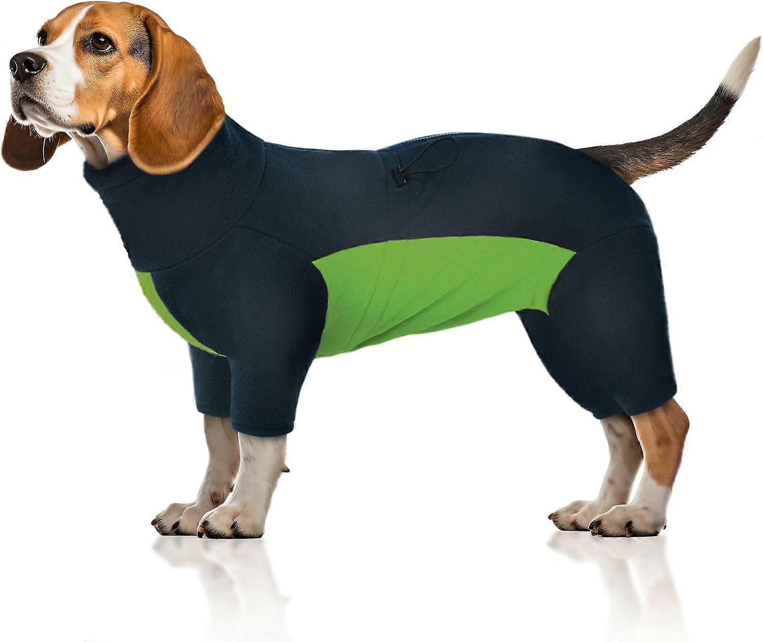 Fleece Hundemantel, Winter Hundejacke mit Beinen, Warmer Thermomantel,  Hundepullover mit Bauchschutz fr kleine, mittlere, groe Hunde