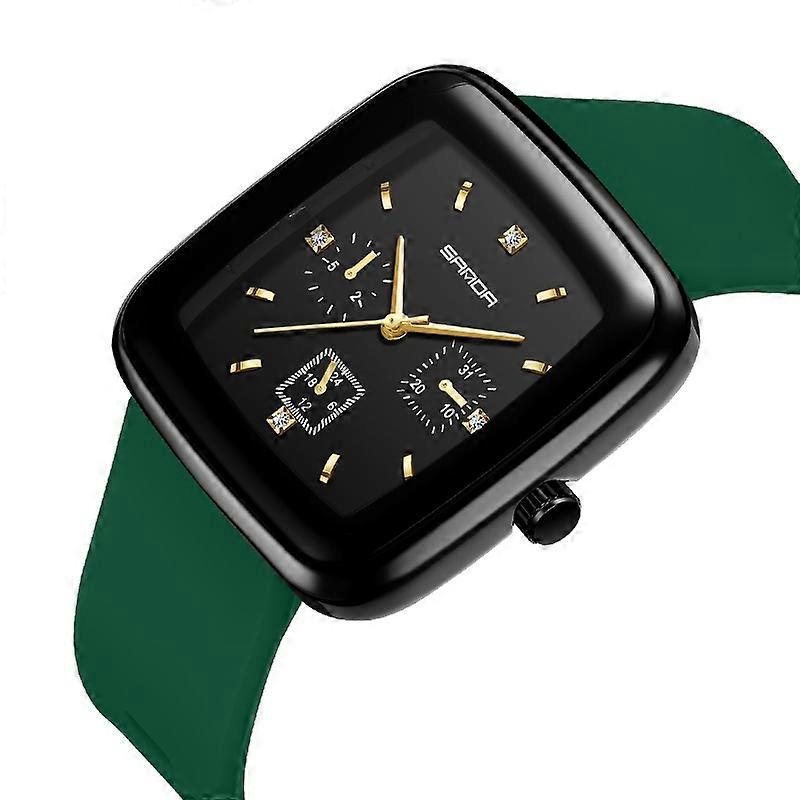 Sanda 1112 Square Dial ectronic Quartz Watch Black