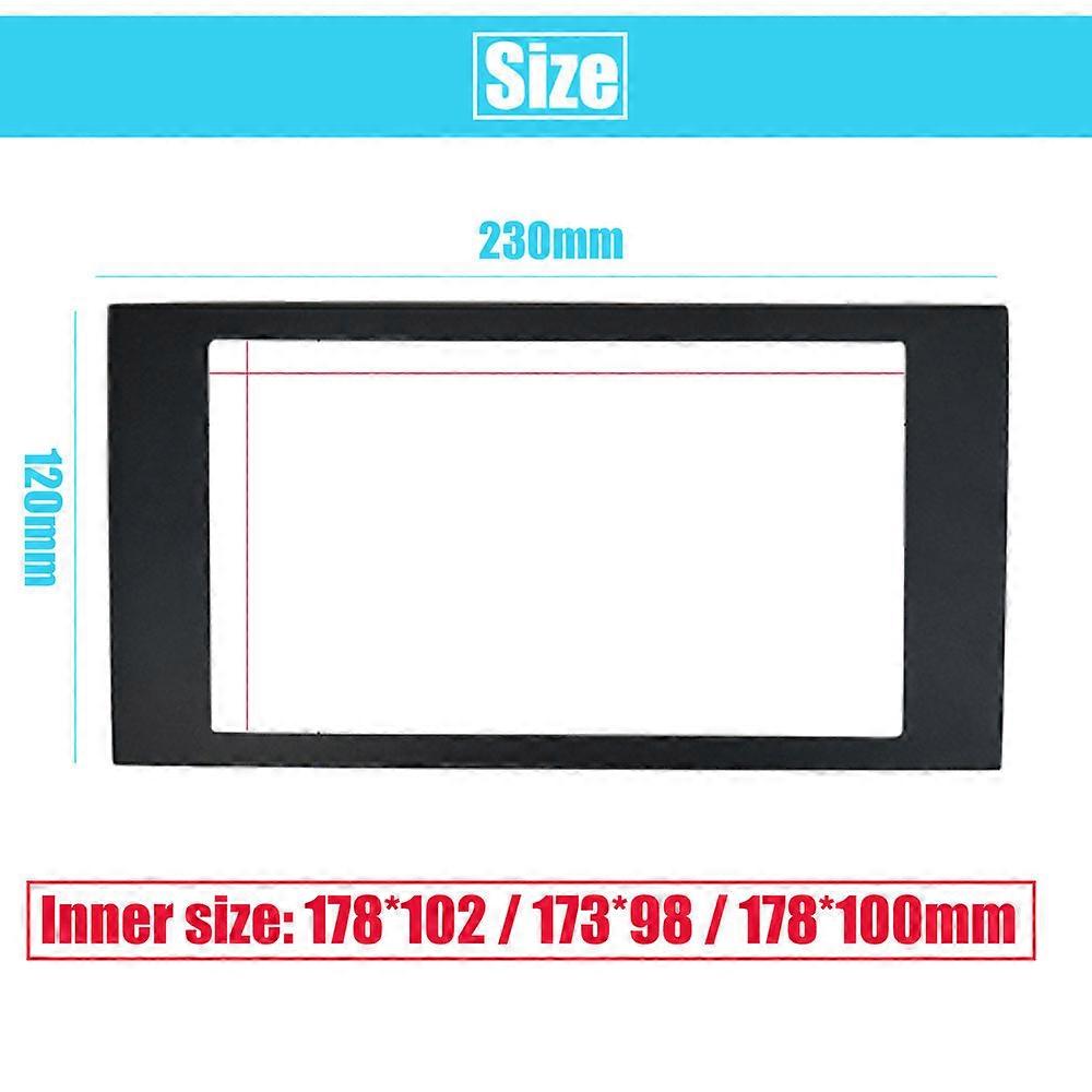 2Din frame to Car Radio for C-Max S-Max Fusion Transit Fiesta use car Multimedia radio player Double din Fascia For Ford Focus