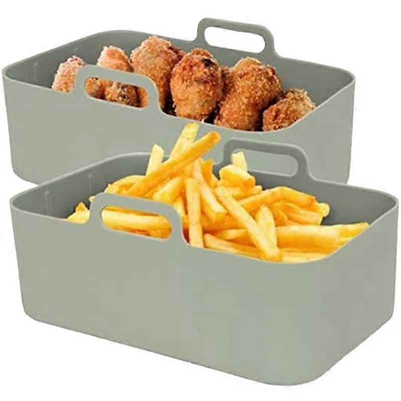 Silicone Air Fryer Liners, Air Fryer Silicone Liner Reusable Food Safe Non Stick Air Fryer Basket A