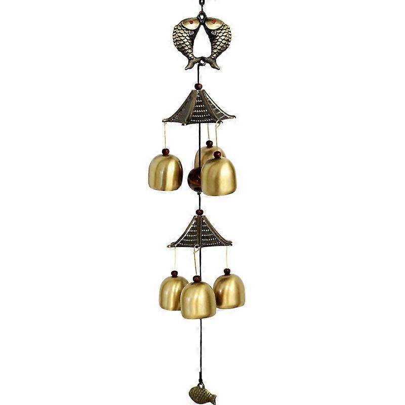 ZRUXE Feng Shui Wind Chime -rose