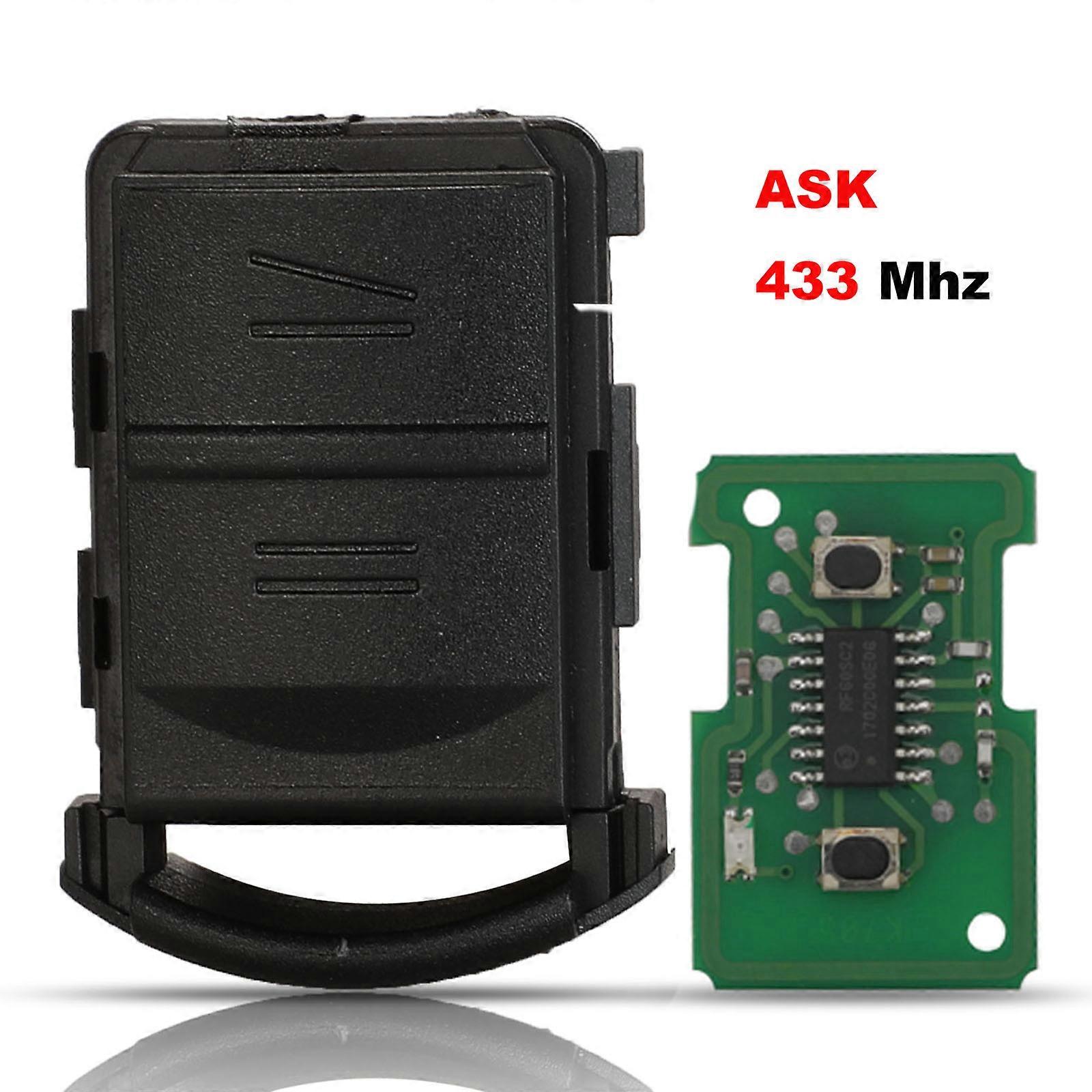 2B ASK 433Mhz Remote Control Key Smart Car Key for Vauxhall for Opel Corsa C Meriva Tigra Combo Van without Blade