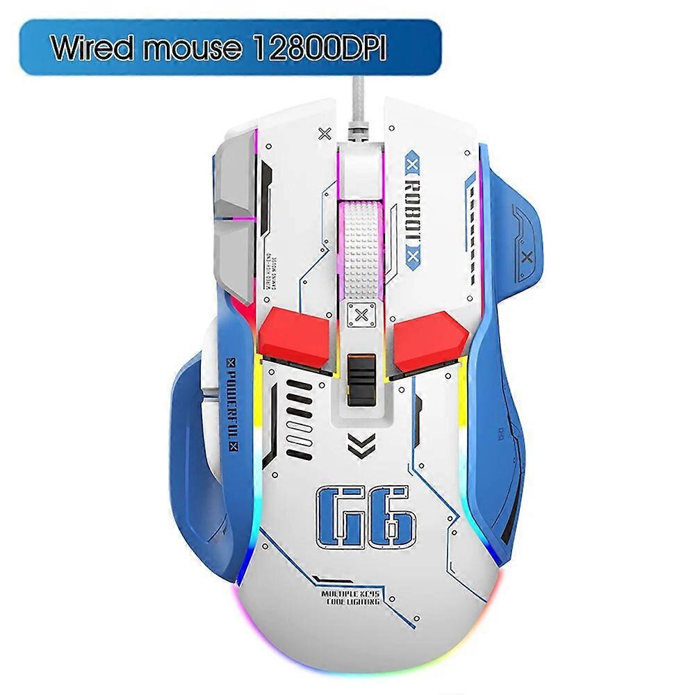 Wireless Gaming Mouse Wired Computer Mice RGB Gamer Ergonomic 10 Button 4000~12800DPI LED Game For PC Laptop Mice & Trackballs