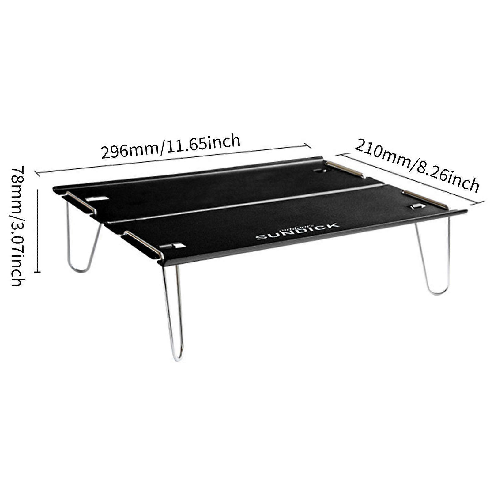 Light and compact folding table, portable, for the outside, campsite, hiking, backpack, picnic, beach, trip