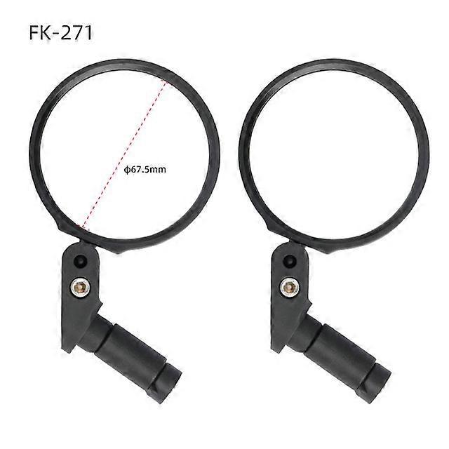 QX Deemount 1 Pair Bicycle Rear View Mirror Bike Cycling Wide Range Back Sight Reflector Angle Adjustable Left Right Mirrors