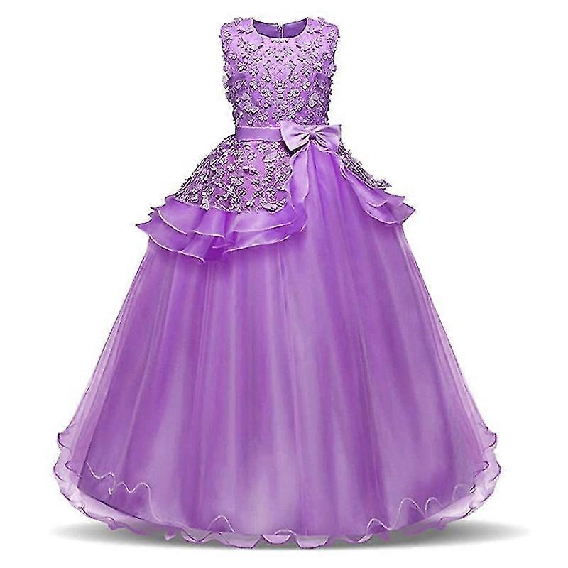 Girls Pageant Princess Dresses Party Prom Gown, Purple