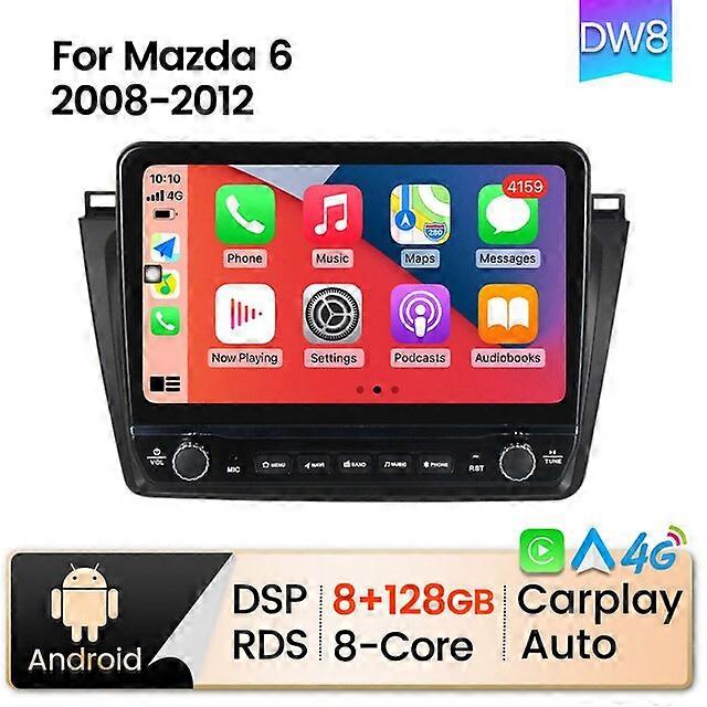 Android 11 8+128G für Mazda 6 GH 2007 - 2012 Autoradio Multimedia Player Navigation GPS 4G DSP No 2din Dvd Head Unit Carplay BT