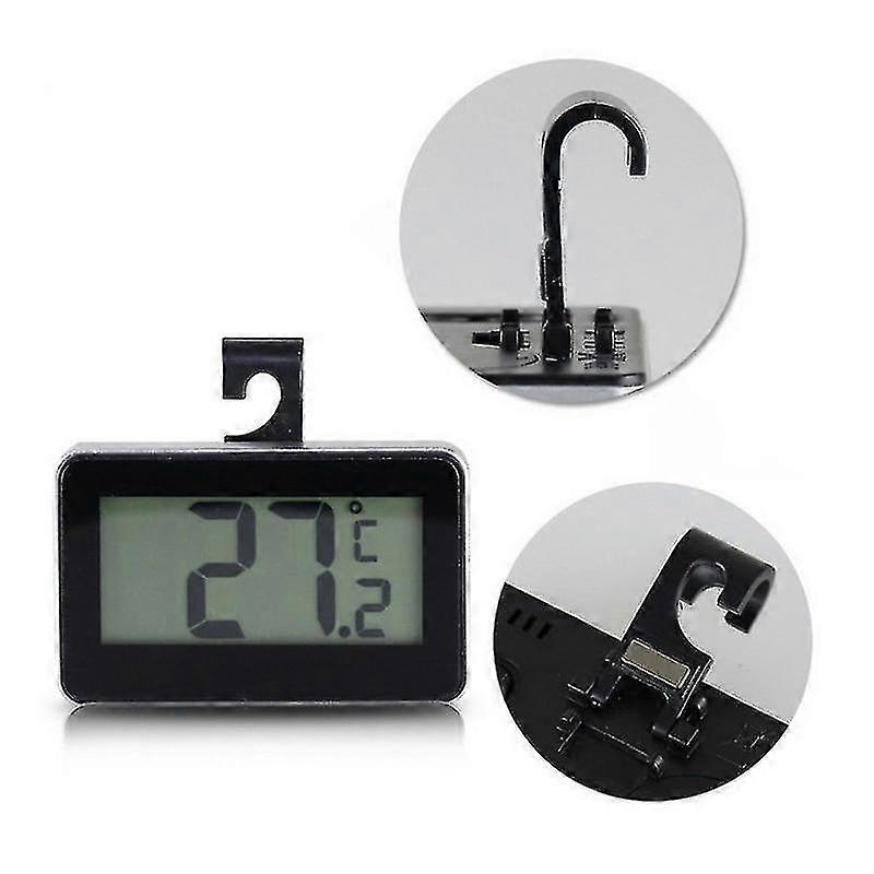 Bjxy Mini Digital Indoor Thermometer Hygrometer Clock Hygrometer Temperature Lcd