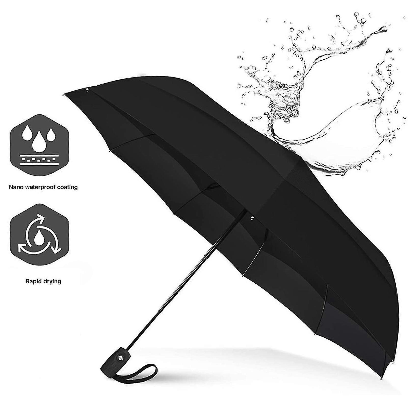 Fully Automatic Three-fold Umbrella Portable Windproof Sunscreen Umbrella