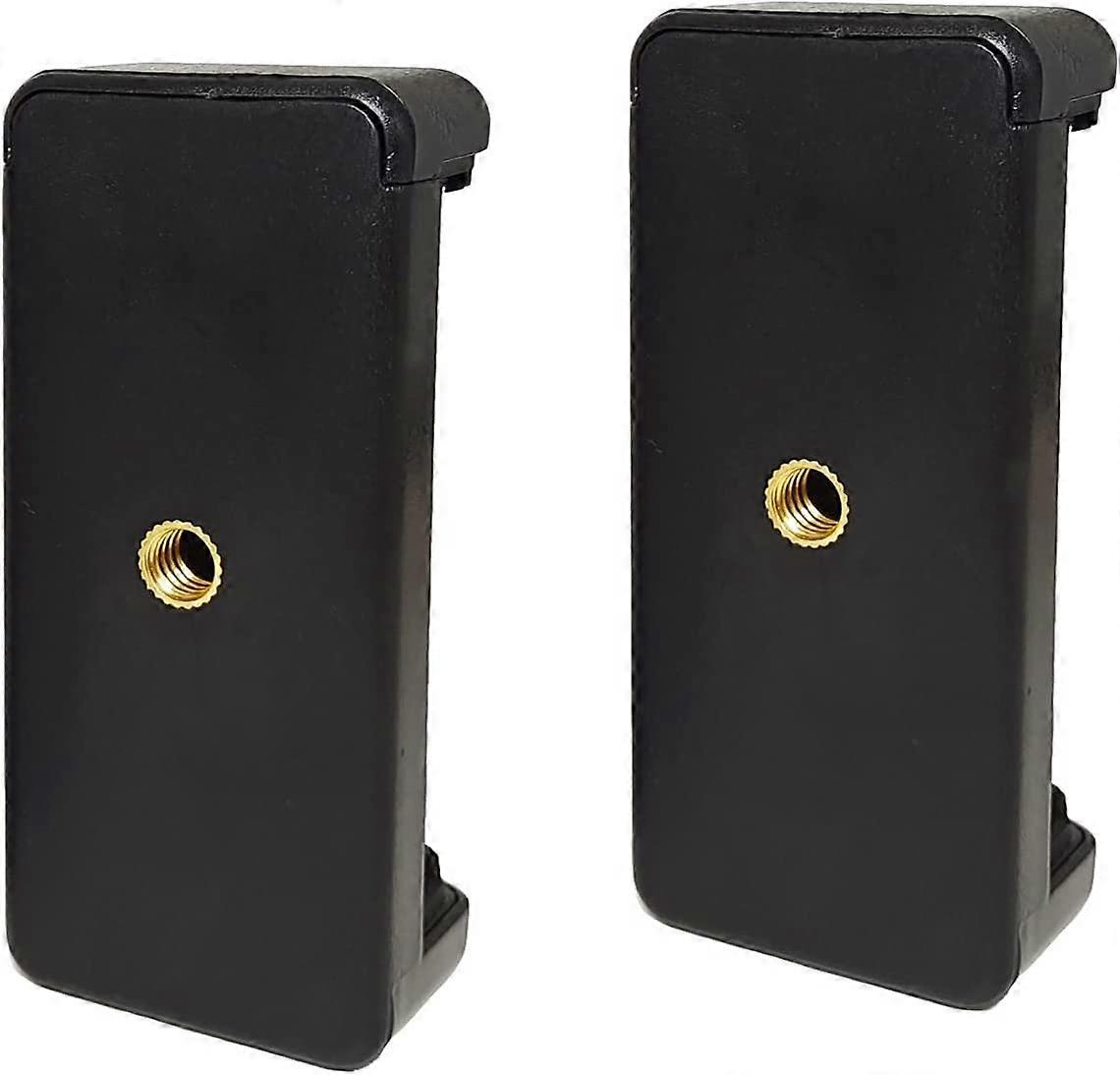 Universal Cell Phone Tripod Mount Adapter, Used for Monopod Selfie Stick Travel Mini Flexible Tripod and More (2 Pack)