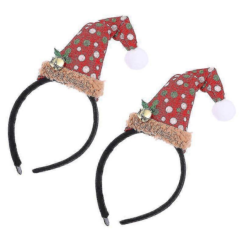 Red Festive Ornaments 2 Santa Hats