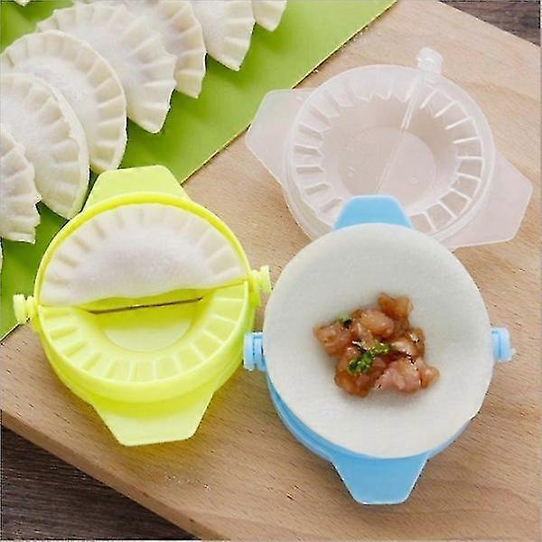 Dumplingform Plastic Household Dumpling Maker, Handmade Dumpling Mold, Colorful Wheat-scented Straw Dumpling Maker (random)