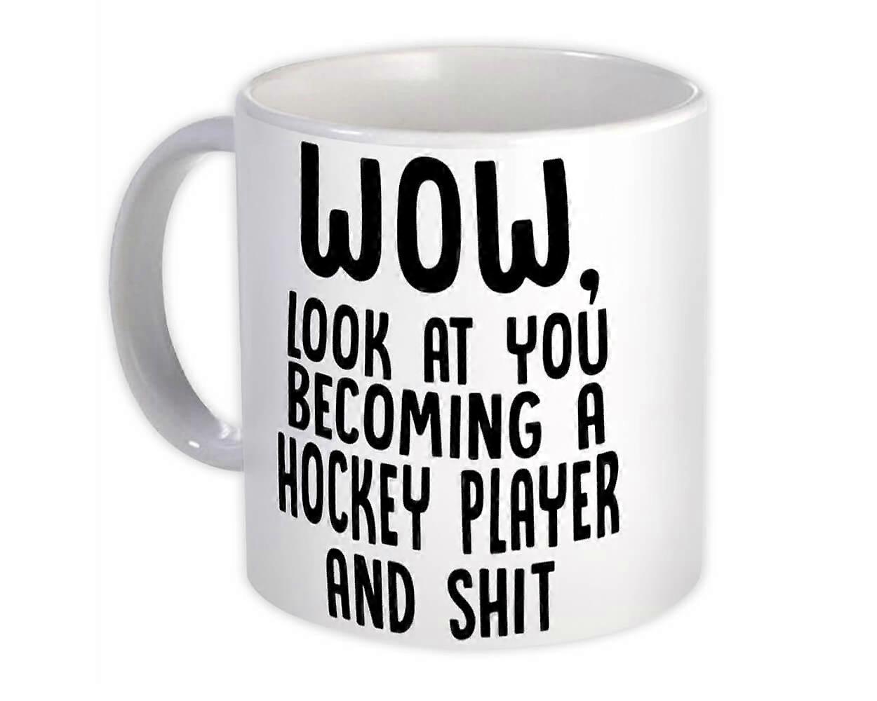 Presentmugg: Hockeyspelare och Sh*t Wow