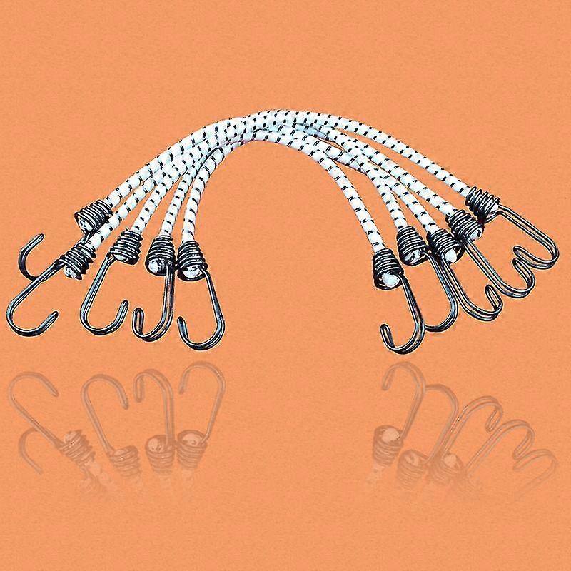 Suitable For Camping, Tent, Curtain Retractable Double Hook 5 Pcs, White)