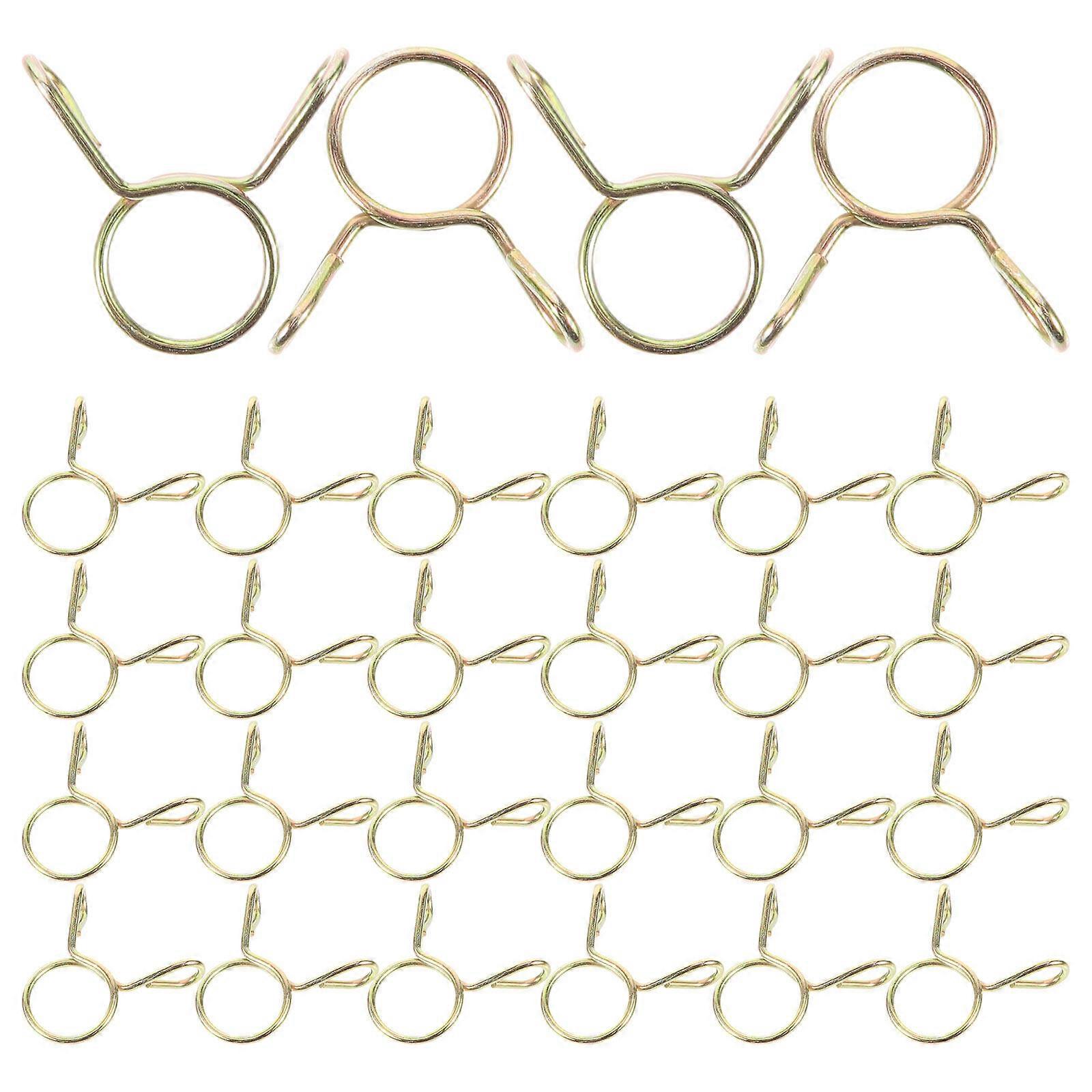 100pcs Hose Clamp Fuel Line Hose Clamp Hose Fastener 5mm Spring Hose Clamp