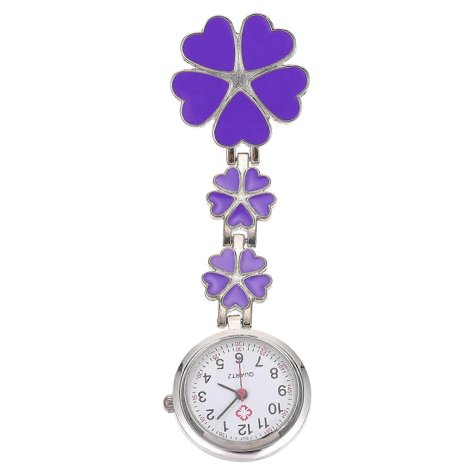 Herren Digitaluhr Krankenschwester Taschenuhr Silikonabdeckung Taschenuhr Krankenschwester Fob Uhr Uhr Revers Pin