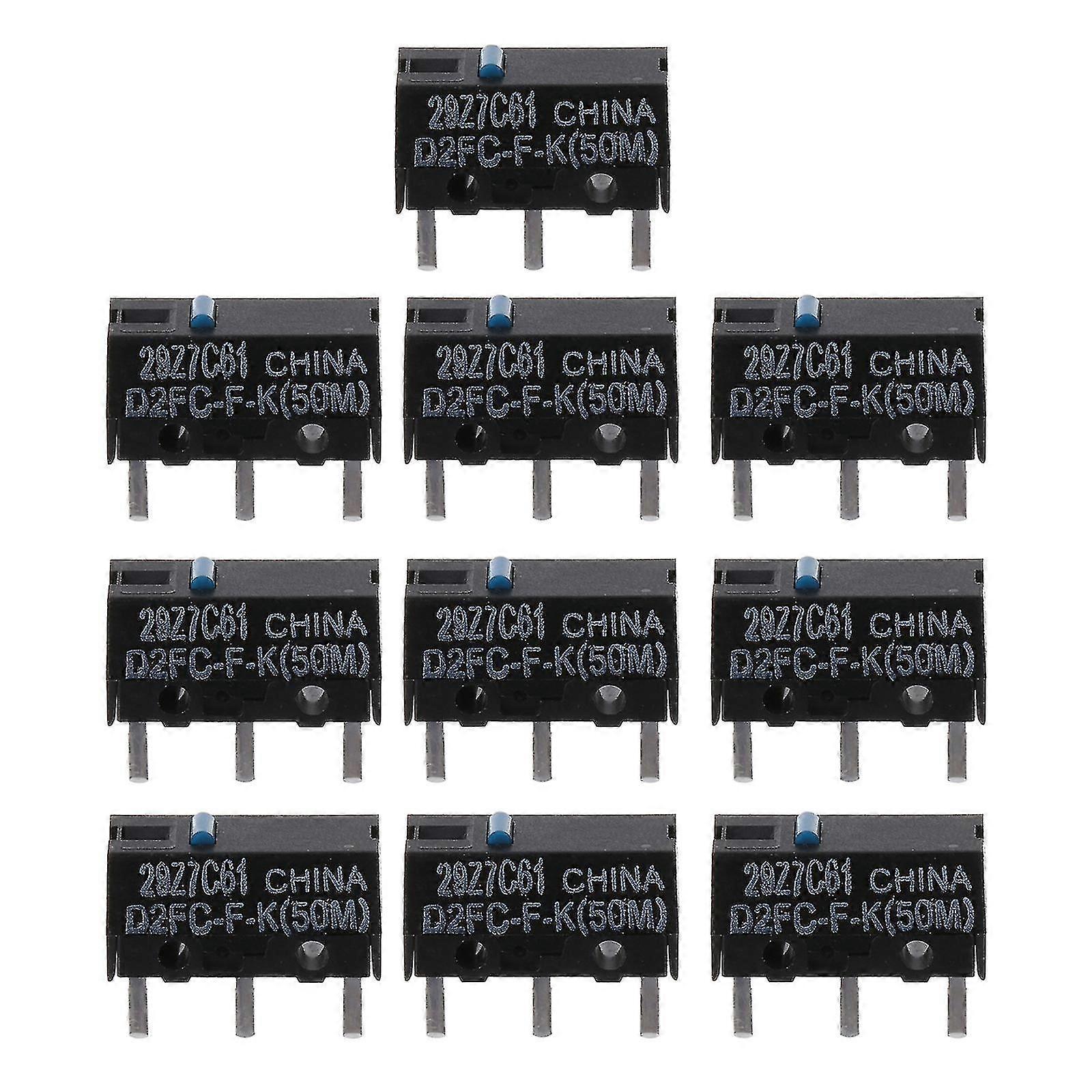 Mouse Micro Switch D2fc-f-k (50m Clicks) Mouse Button Blue Dot 2pcs/10pcs
