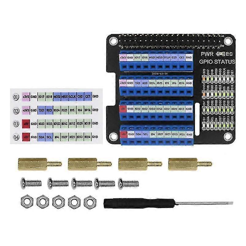 Für Gpio Extension Board Terminal Hat Für 2b / 3b / 3b + / 4b / zero / zero W Gpio Interface Modul
