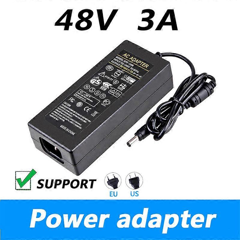 DC 48V 3A 144W POE Power Supply Adapter 48 V Volt For CCTV Security Surveillance POE Injector Ethernet IP Camera Phone