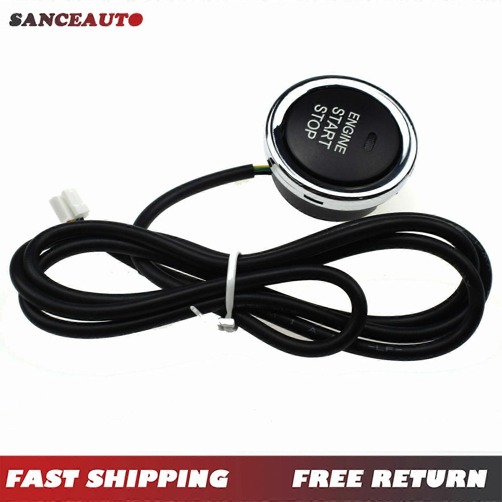 New Start/Stop button Keyless Engine Ignition LED Light Starter Power Switch