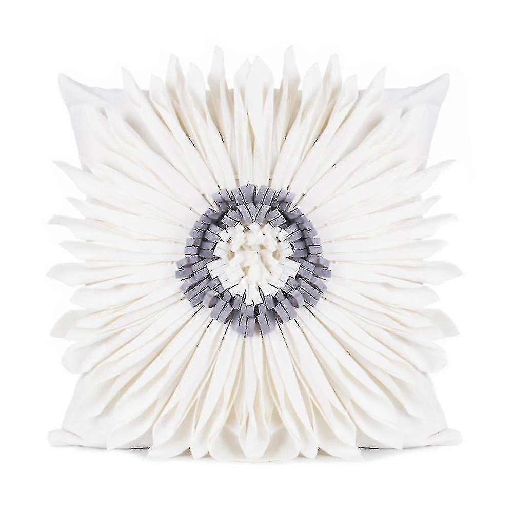 2パック菊枕カバー、装飾的なクッションカバー高品質