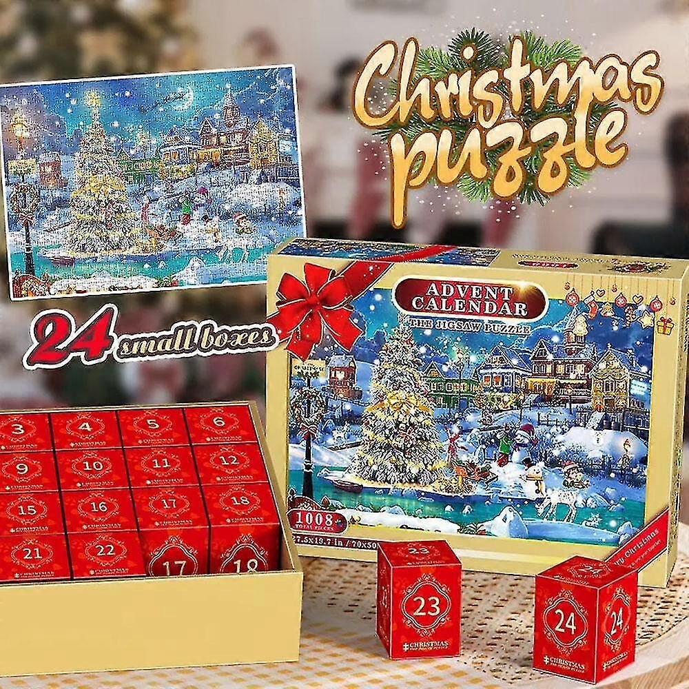 2023 Christmas Advent Calendar Jigsaw Puzzle 1008piece--