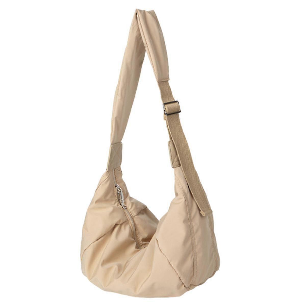 Kxj-large Nylon Crescent Crossbody Bag, Casual Hobo Bag Shoulder Bag For Women Men Adjustable Strap Shoulder Bag