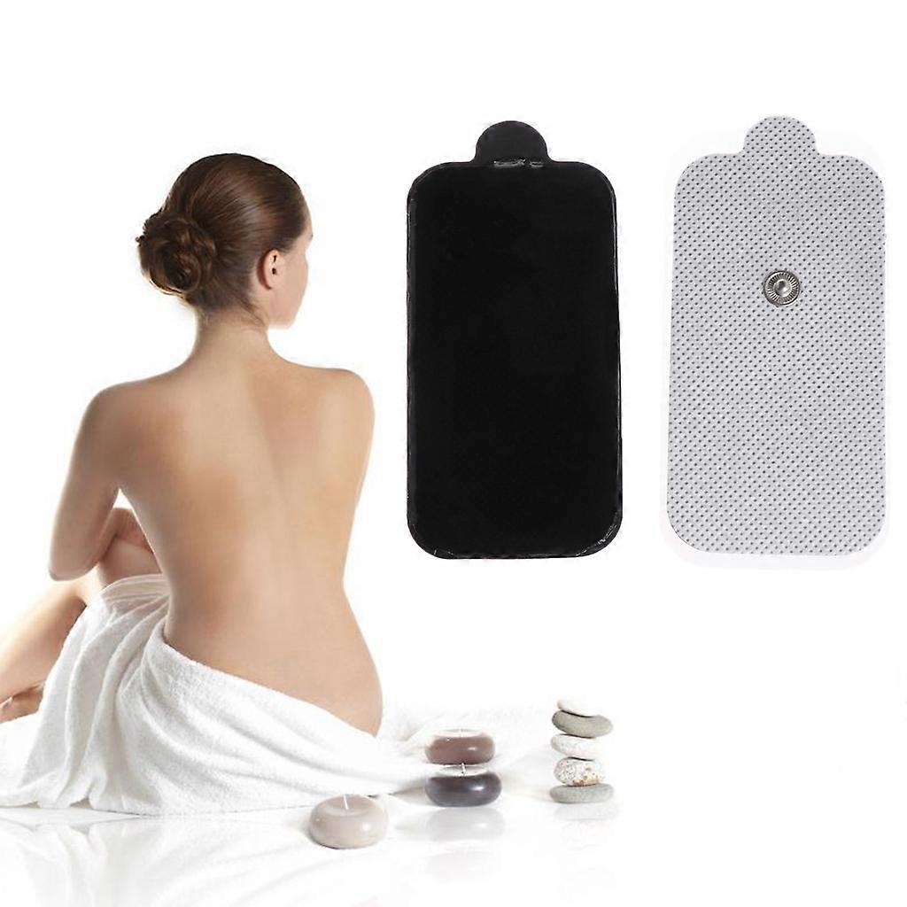 2pcs 9x5cm Large Electrode Pads Reusable For Tens Machines Therapy Massager Unit