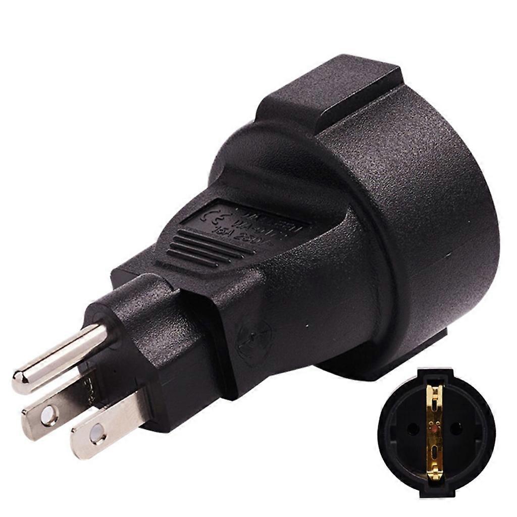  3-pini US Socket Convert Adaptor la 3pin EU Conversion Plug Supply Power Adapter