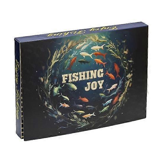 Angelköder Geschenkbox 30 Gitter Süßwasser Salzwasser Künstliche Weich Hartköder Zubehör Countdown Kalender Angeln Enthusiasten Urlaubsgeschenk