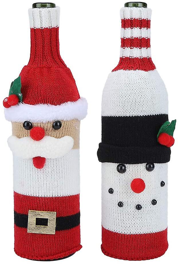 Christmas Wine Bottle Set