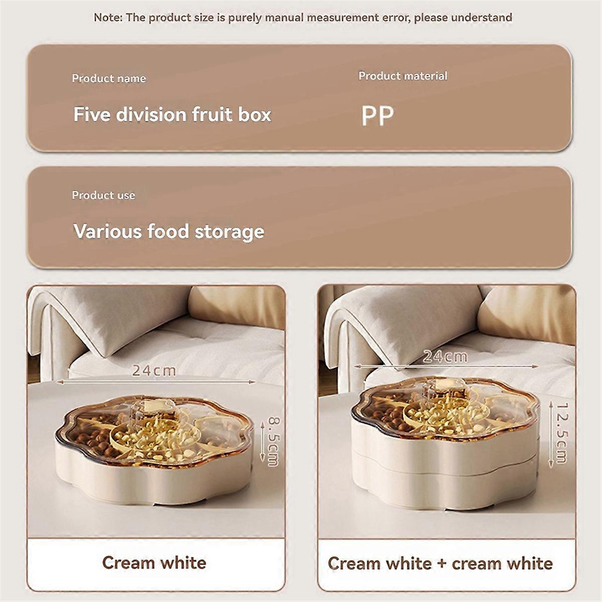 Double-Layer Multi-Purpose Luxury Box Snacks Put Chinese Dried Fruit Storage Room Coffee Table High