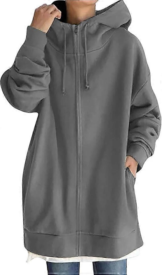 Womens Zip Up Hoodies Y2K Long Sweatshirts for Casual Stylish Athleisure in Cotton Blend, Available in Multiple Sizes and Colors