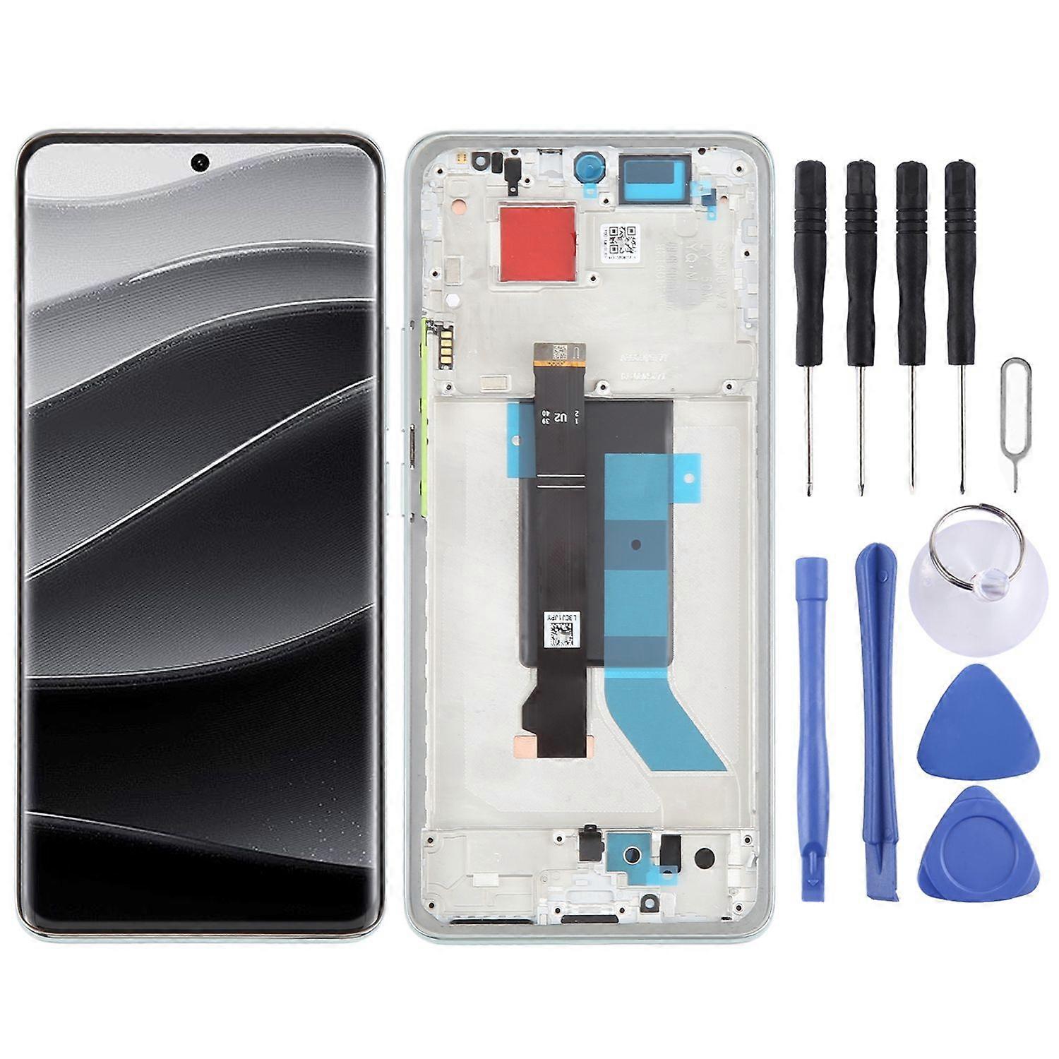 For Xiaomi Redmi Note 14 Pro 5G LCD Display with Frame Repair Spare Part Green