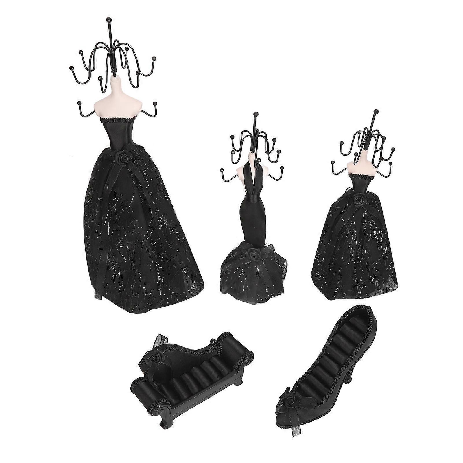 Black Jewelry Display Stand Set - High Heels Models & Sofa Showcase