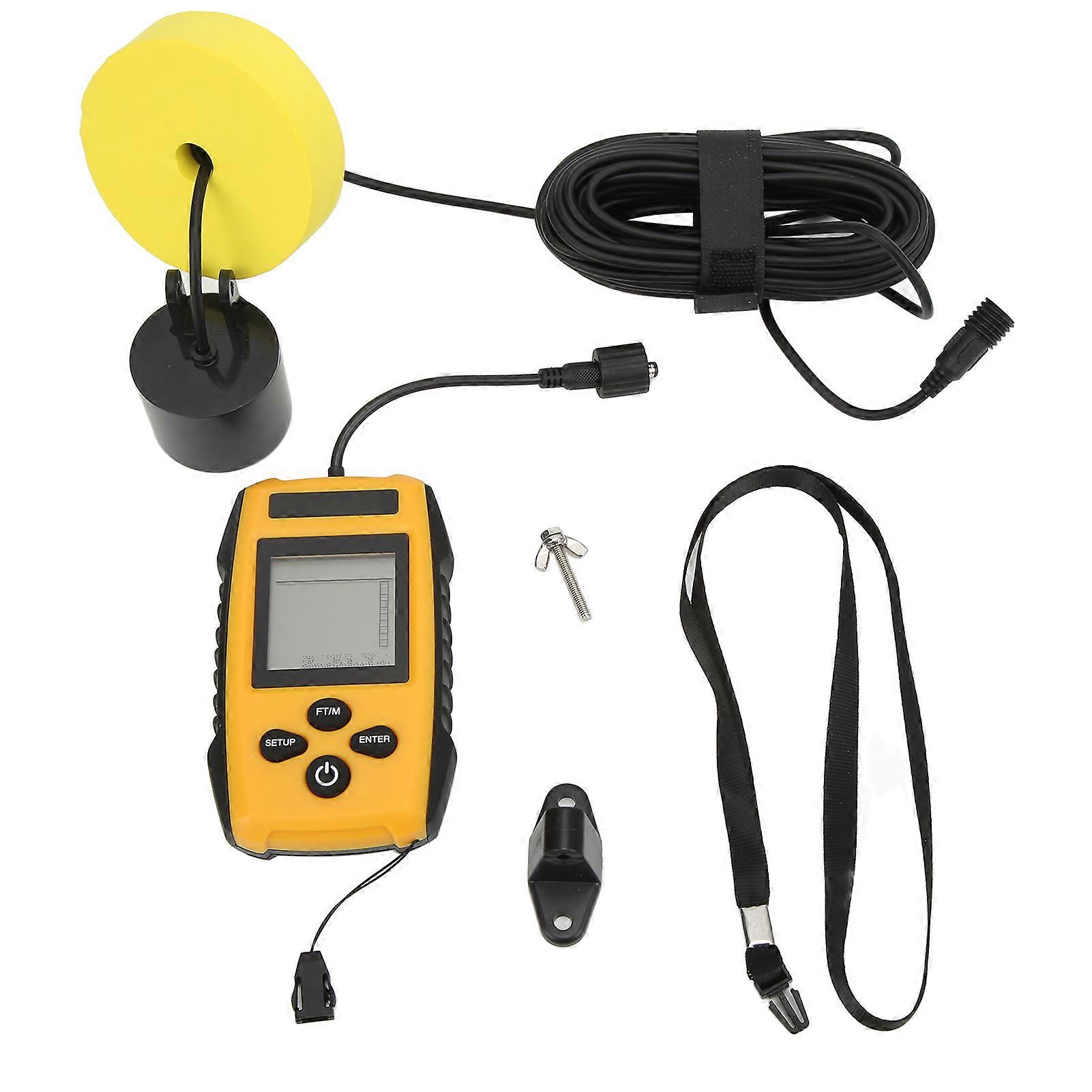 Sonar Detector Wired High Accuracy Fish Finder High Definition LCD Depth Finder for Boat Fishing