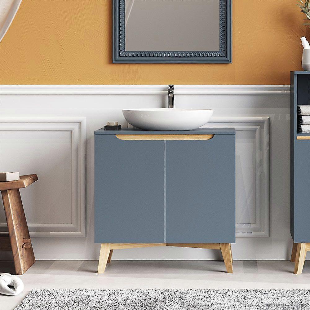 Grey Freestanding Under Sink Storage Cabitnet