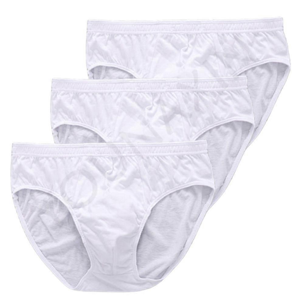 3 Pieces Big Size Men Underwear Cotton Briefs Underpants Panties Undershorts Boy Bottom Undies Knickers L XL 2XL 3XL 4XL 5XL 6XL 7XL