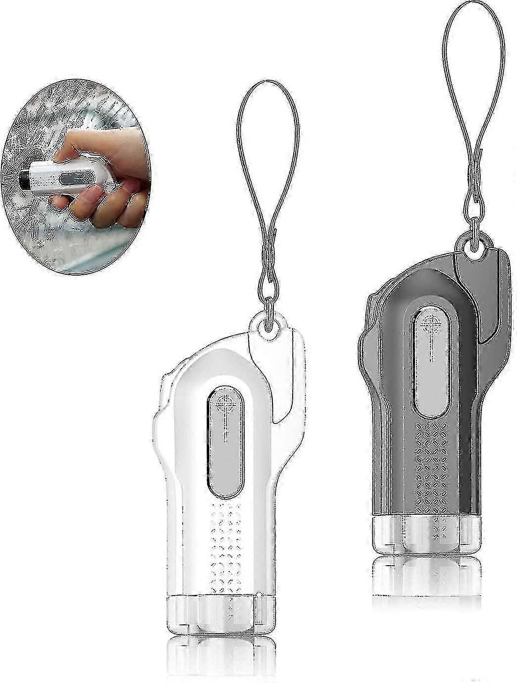 2pcs Rescue Tool Key Ring, Window Breaker, Seat Belt Cuttercar Emergency Hammer, Safety Tungsten Steel Head Tempered Glass With Glass In For Buses