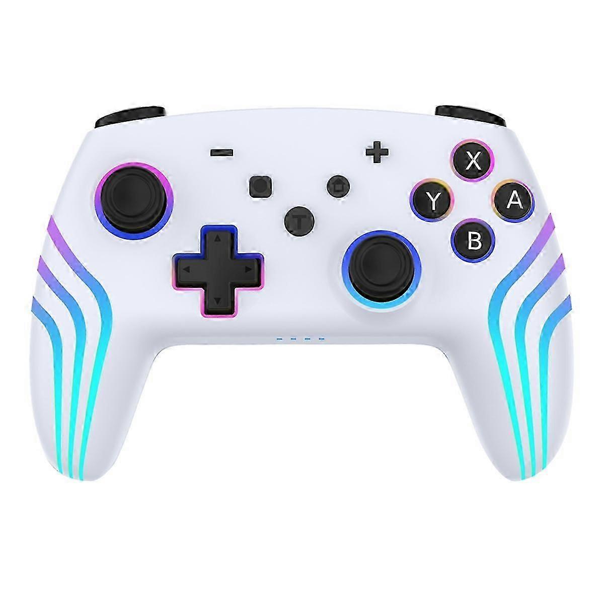 Wireless Game Controller suitable for Lite with Six Axis Gyro Sensor,3D Joystick Calibration&RGB Colorful Light B