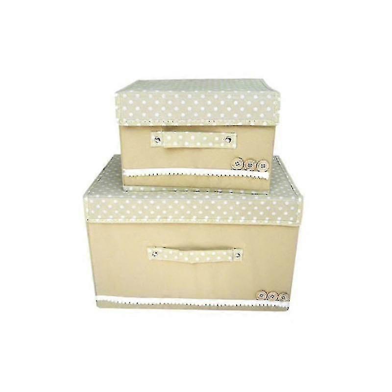 Canvas Storage Boxes Foldable Folding Fabric Clothes Basket Organiser