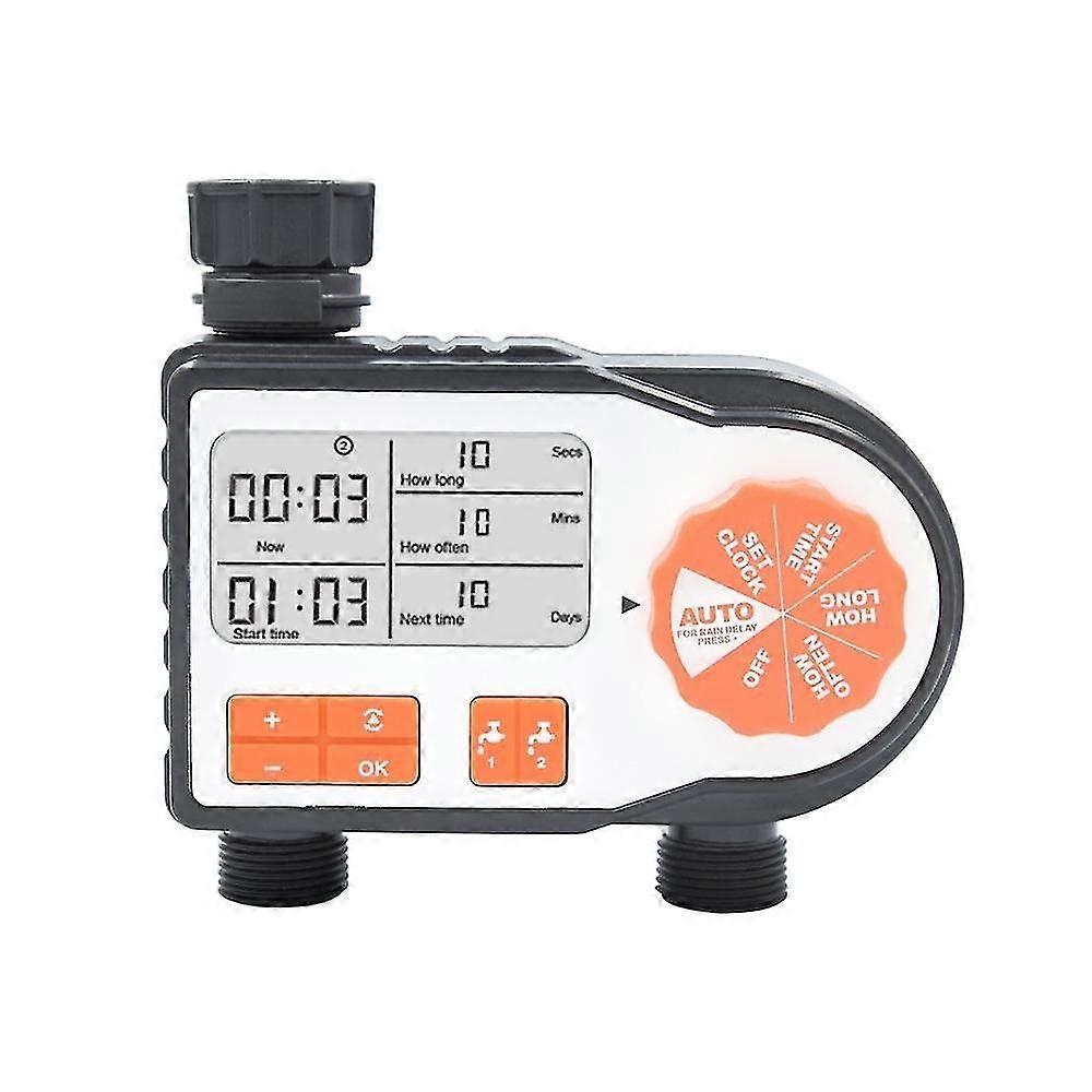 Dual-channel timing controller automatic drip irrigation system flower watering artifact