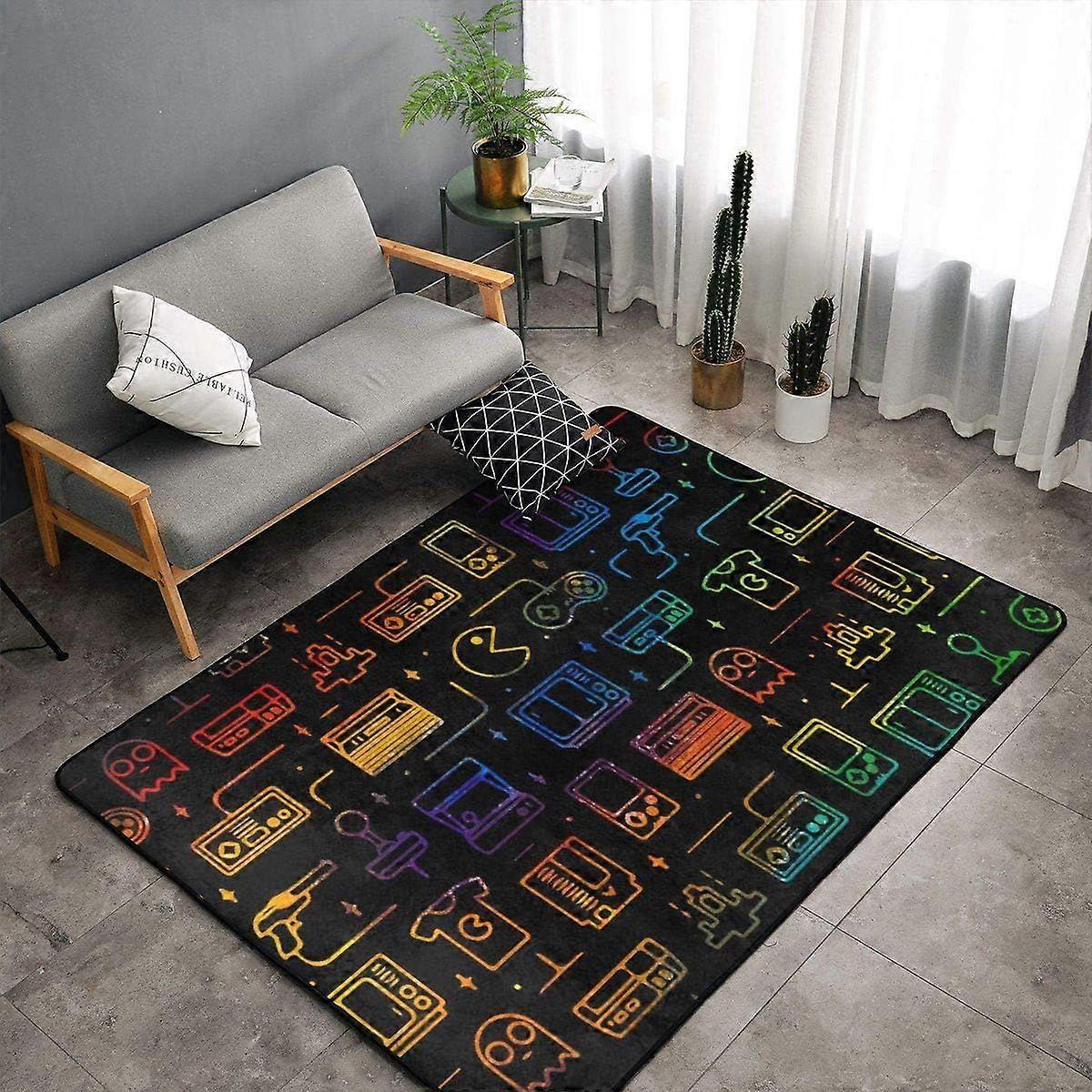 Game machine carpet, household video game handle, game room carpet, bedroom carpet, 80 * 120cm