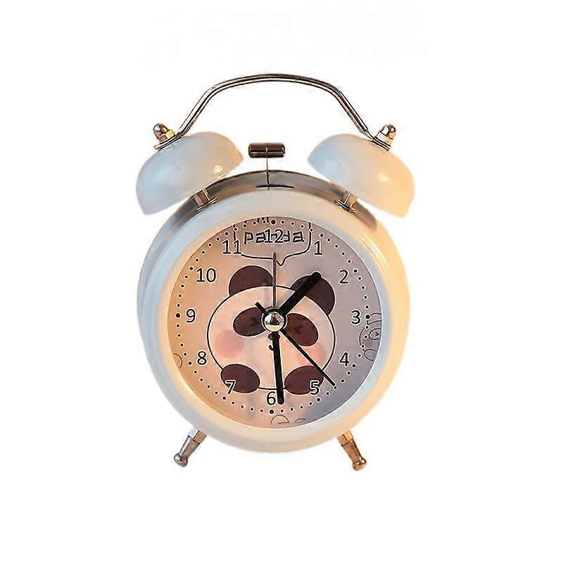 Creative Mini 3 Inch Alarm Clock, Battery Powered Non-Tick Silent Small Desk Clock for Bedside Table Bedroom