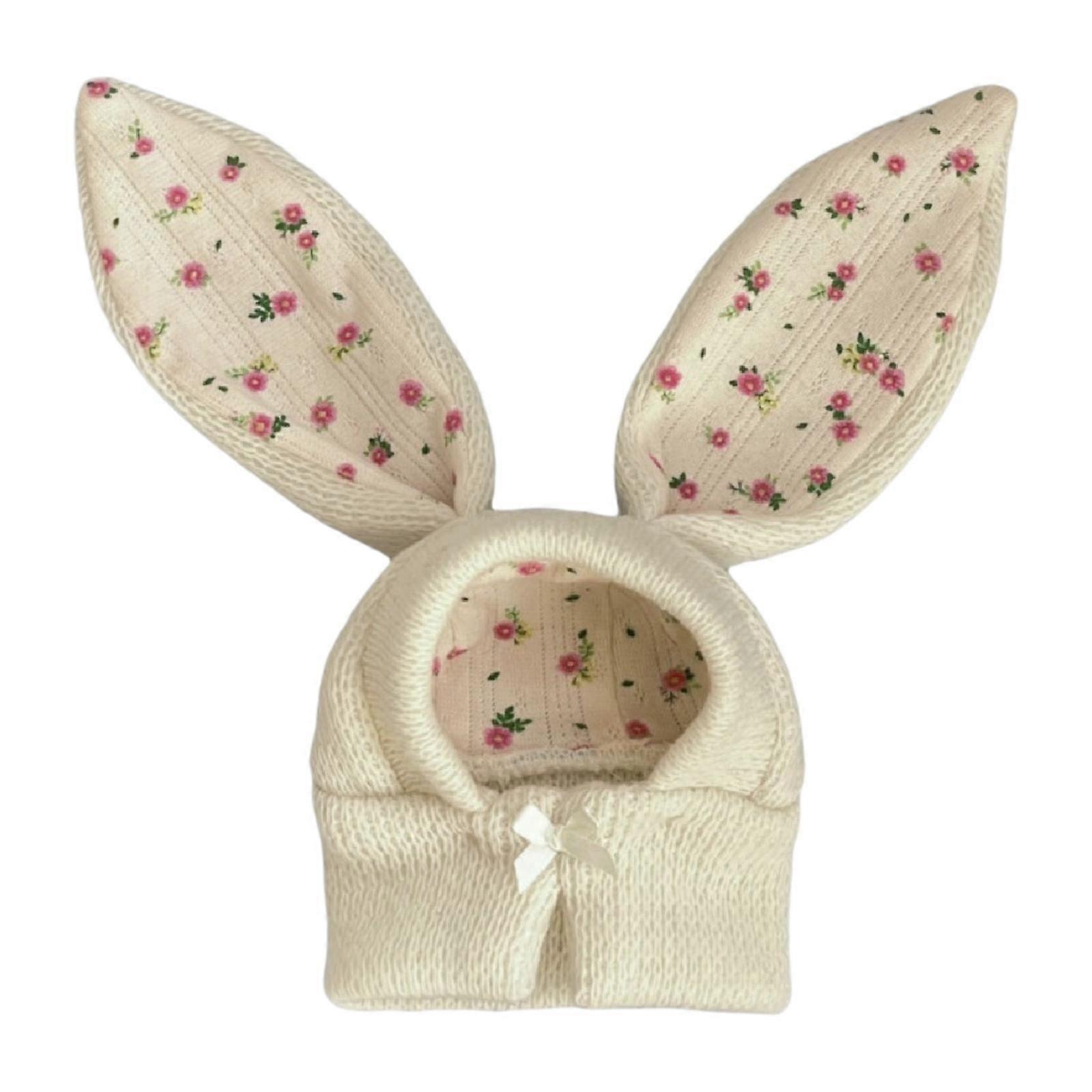 قبعة دافئة للحيوانات الأليفة ، التفاف الأذن Snood ، قبعة عطلة حفلة زي الأرنب لفصل الشتاء ، صغير